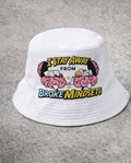 I Stay Away From Broke Mindsets” Motivational Graphic Bucket Hat