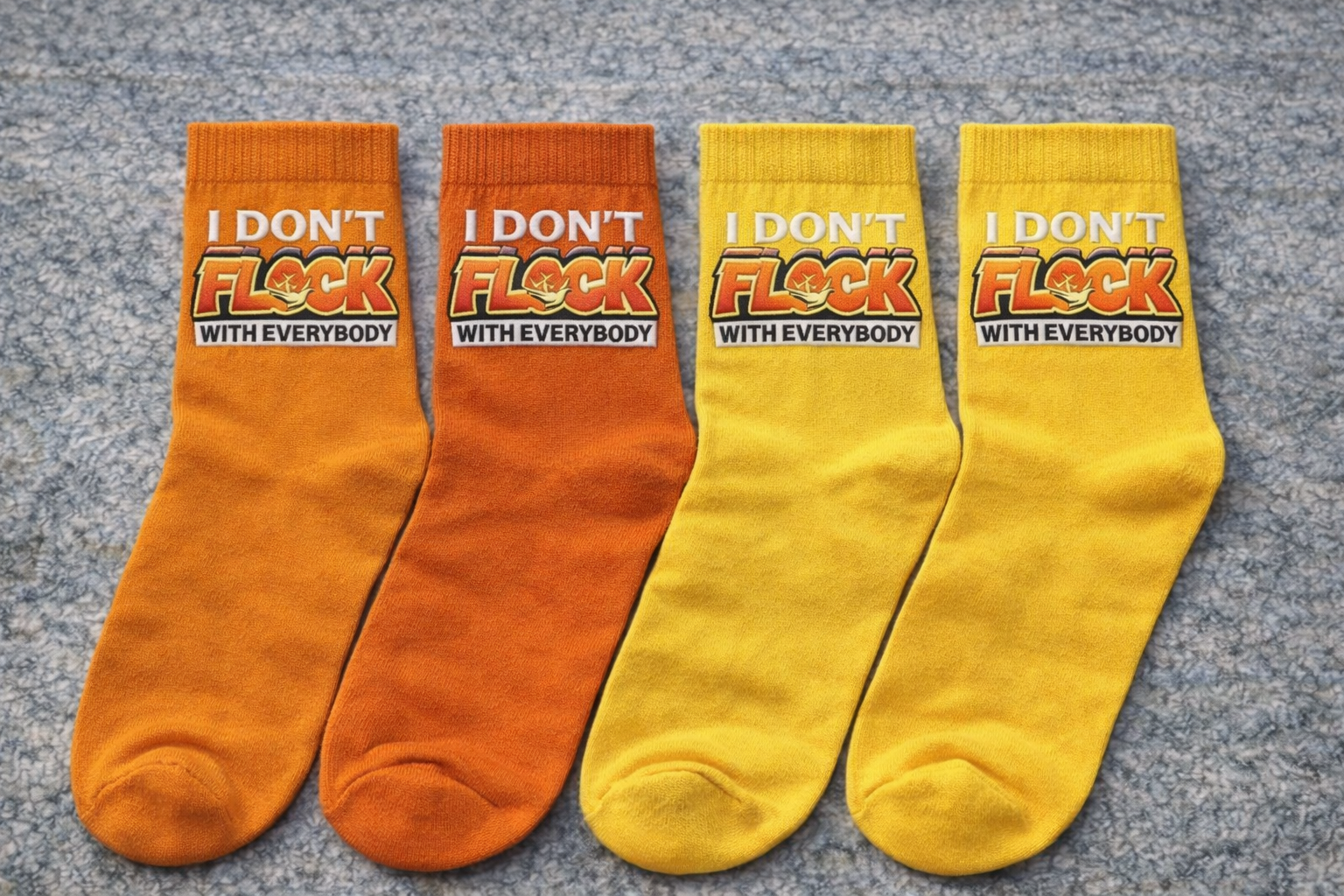 I Don’t Flock With Everybody Crew Socks
