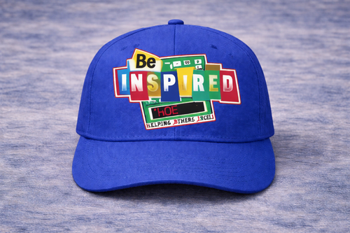 Be Inspired HOE Helping Others Excel Beige Baseball Cap