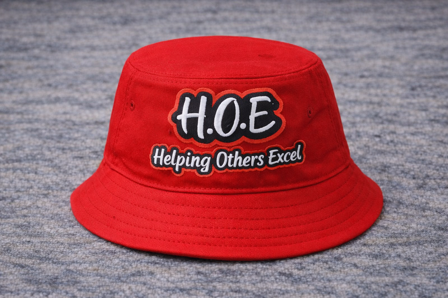 H.O.E Helping Others Excel Bucket Hat Unisex Motivational Streetwear Cap