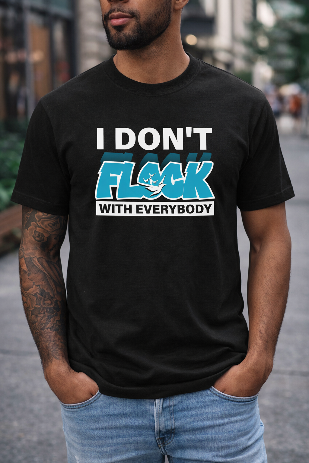 Men’s I Don’t Flock With Everybody Graphic T-Shirt