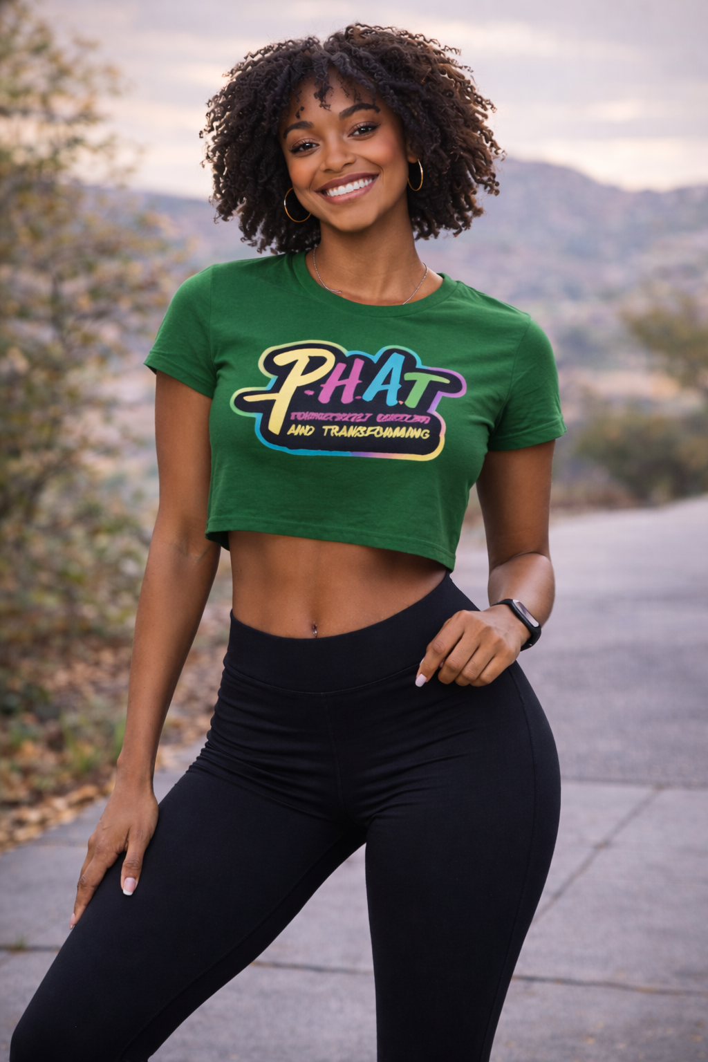 PHAT Signature Logo Crop Top – Women’s Premium Streetwear Tee