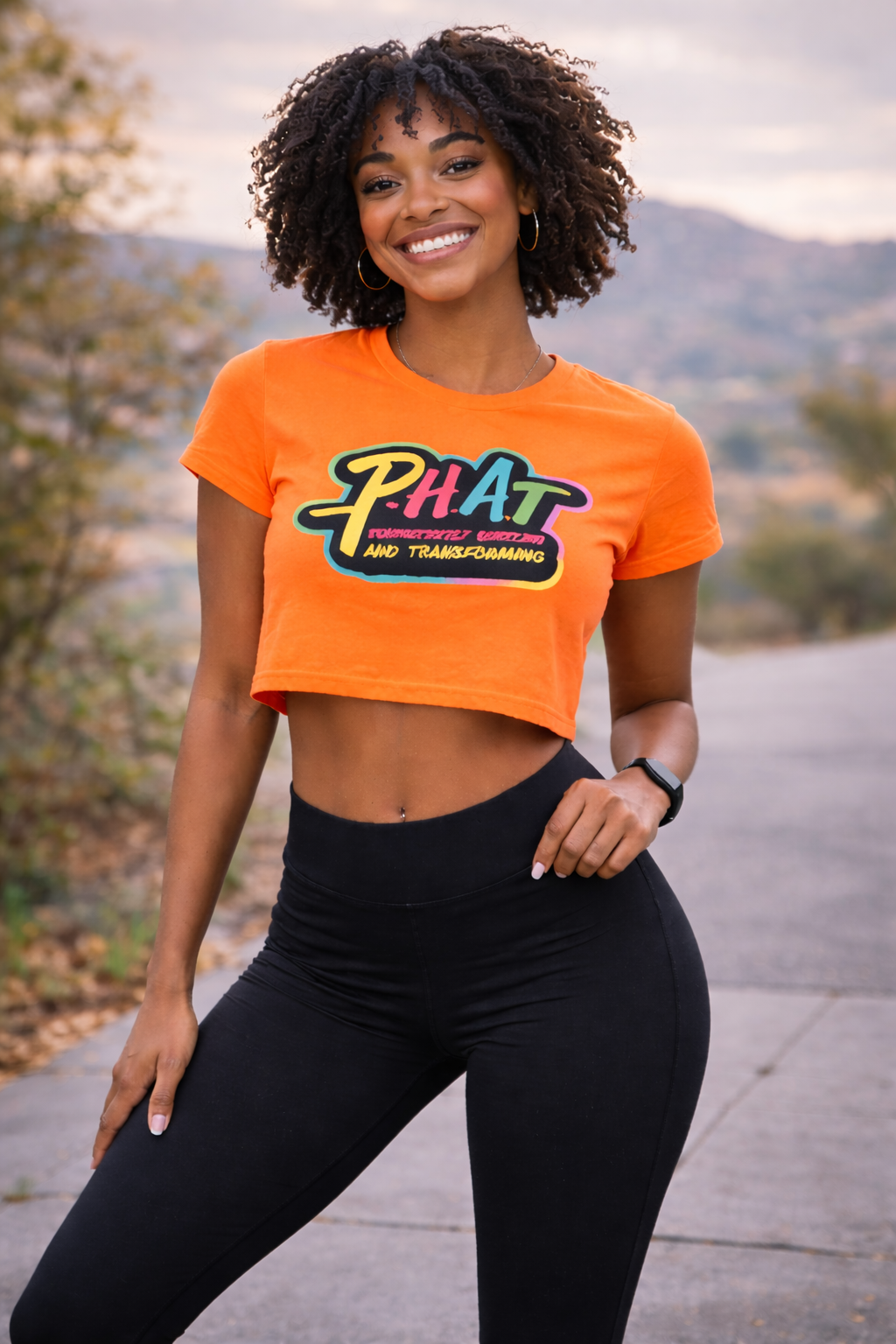 PHAT Signature Logo Crop Top – Women’s Premium Streetwear Tee