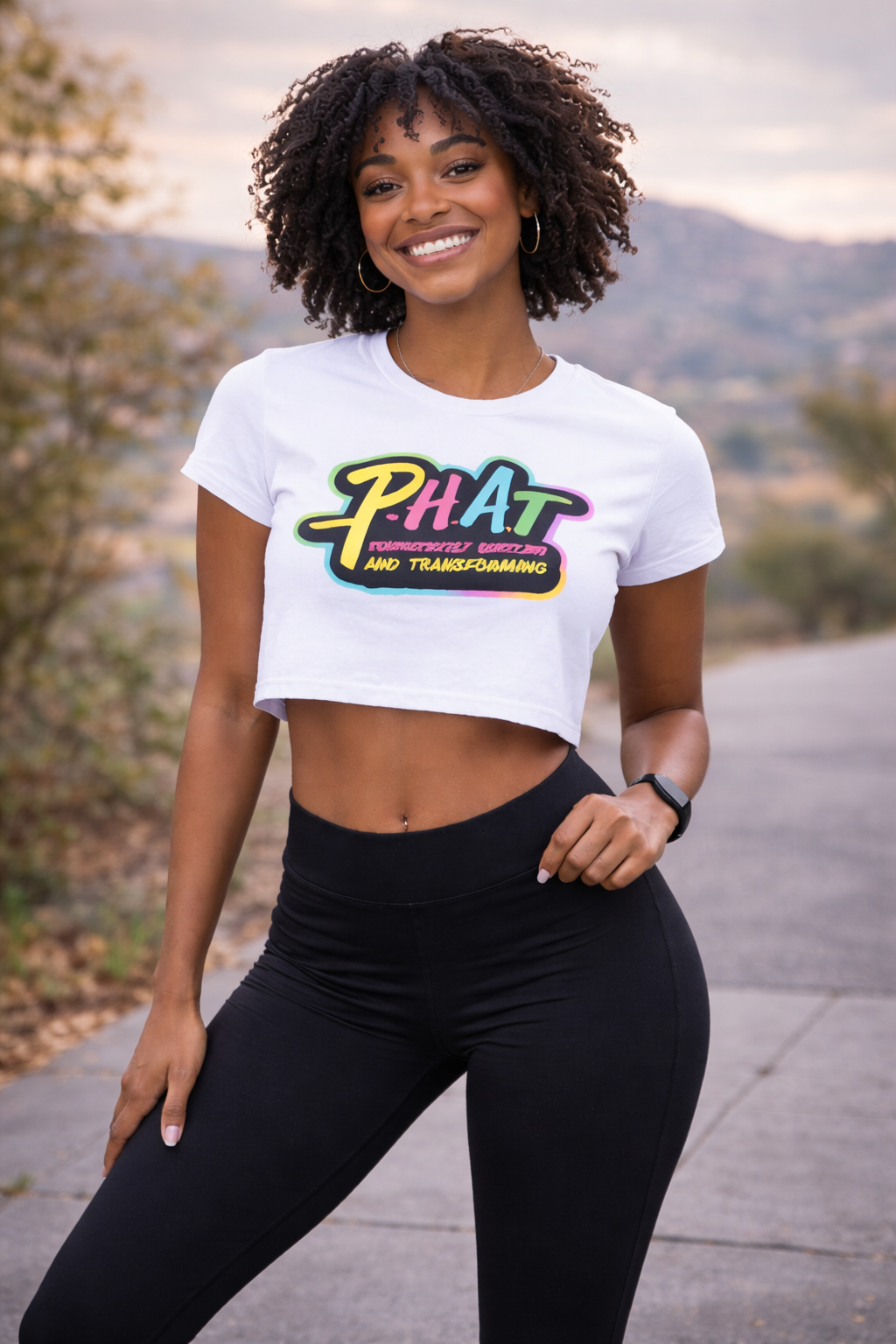 PHAT Signature Logo Crop Top – Women’s Premium Streetwear Tee